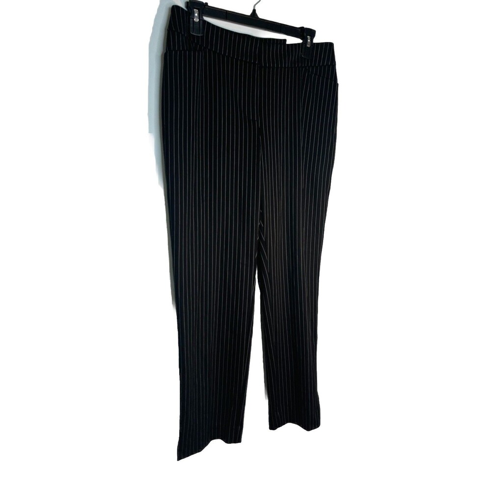 Chicos NWT Pin Stripe Pants Stretch Sz 0 / 4 / XS Pointe Ankle